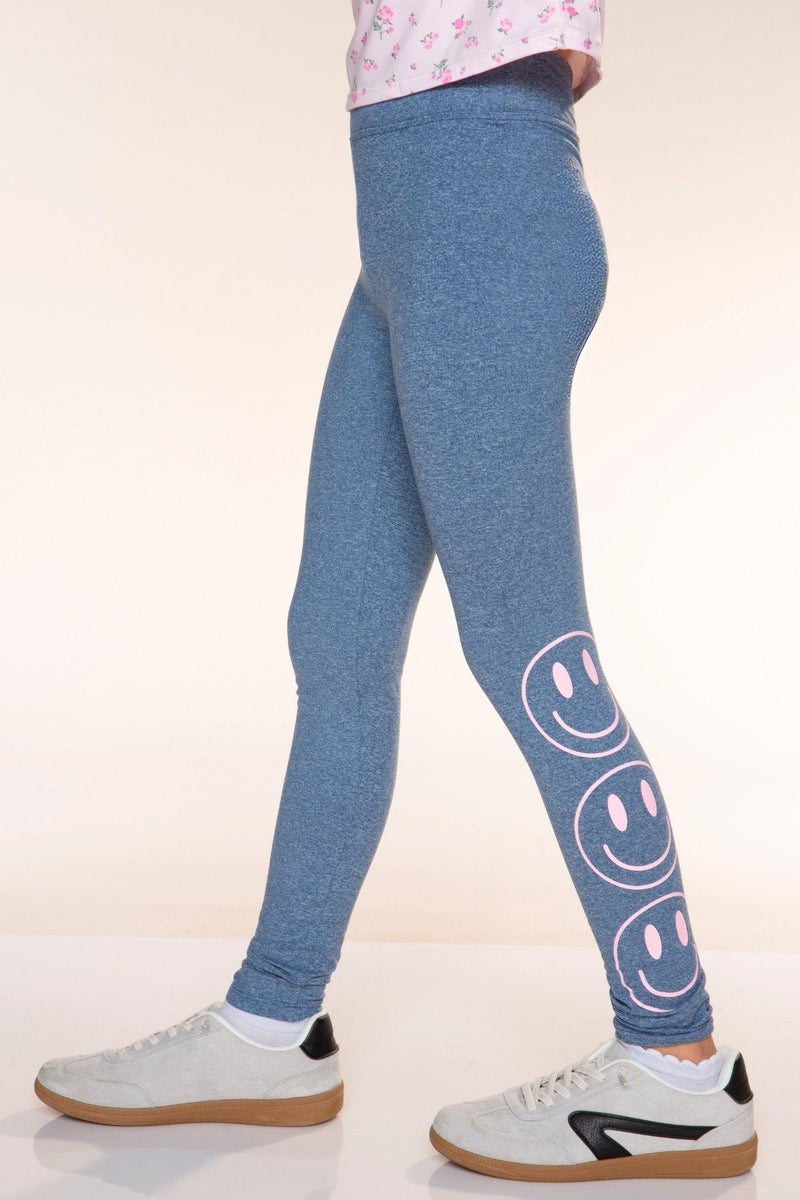 Simply Soft Luxe Mid-Rise Long Legging - Vintage Denim Pink Smile - NEW!