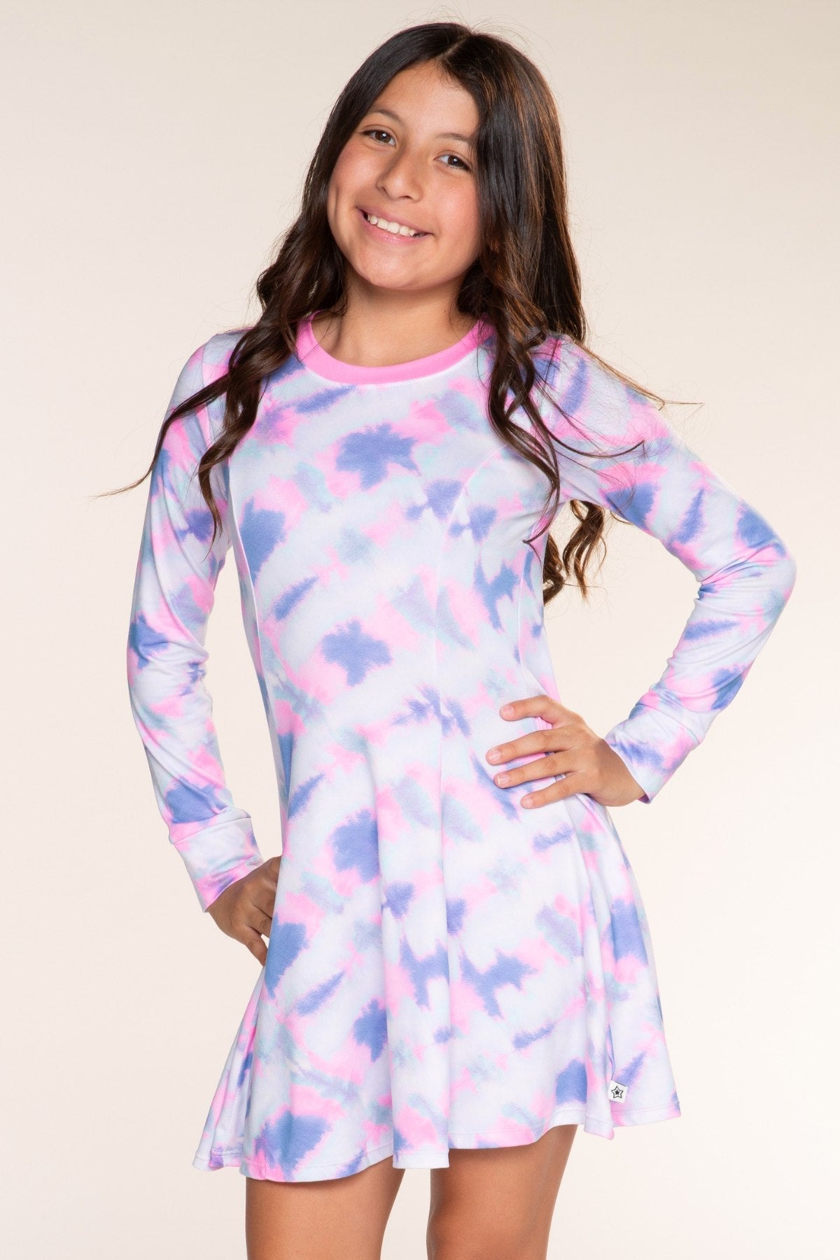 Simply Soft Long Sleeve Twirl Dress