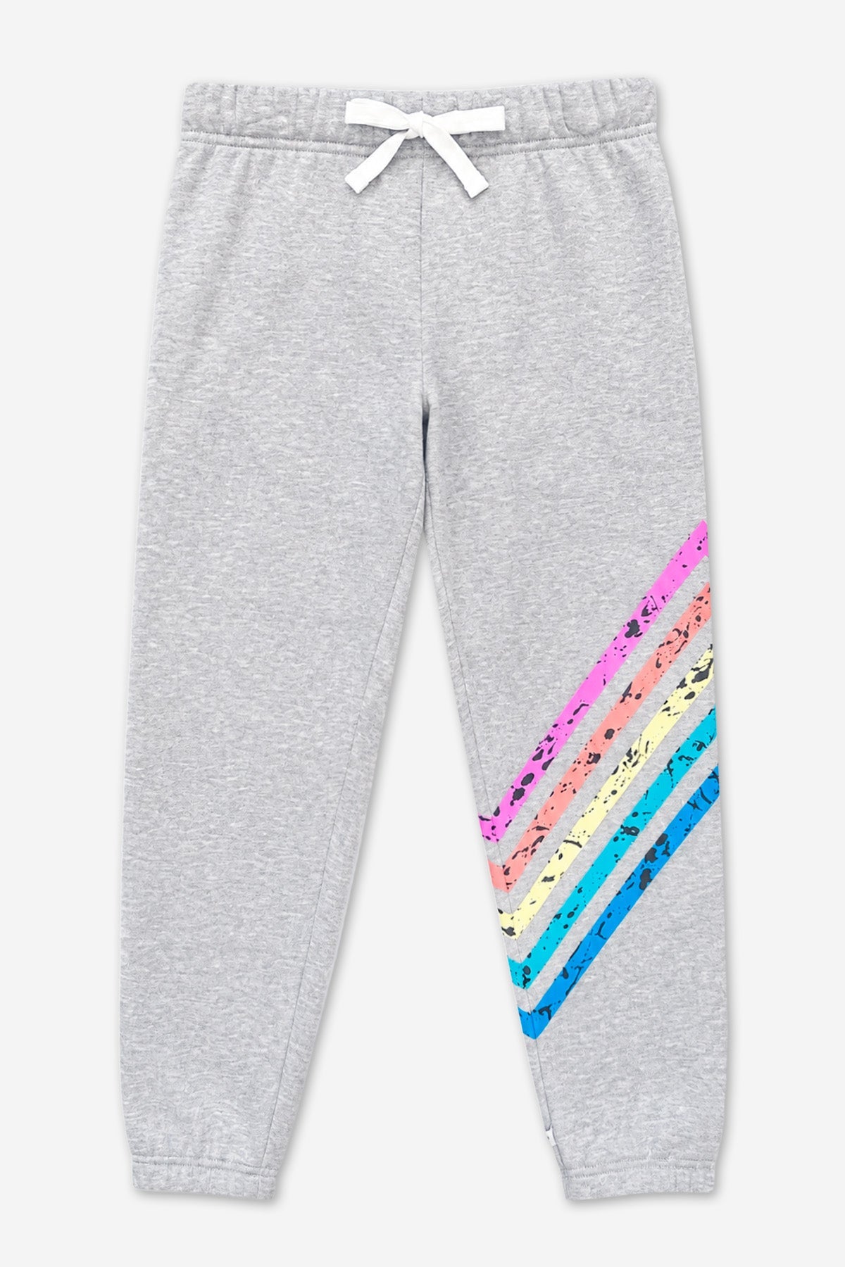 Cloud Soft French Terry Sweatpant - Heather Grey Rainbow - NEW!
