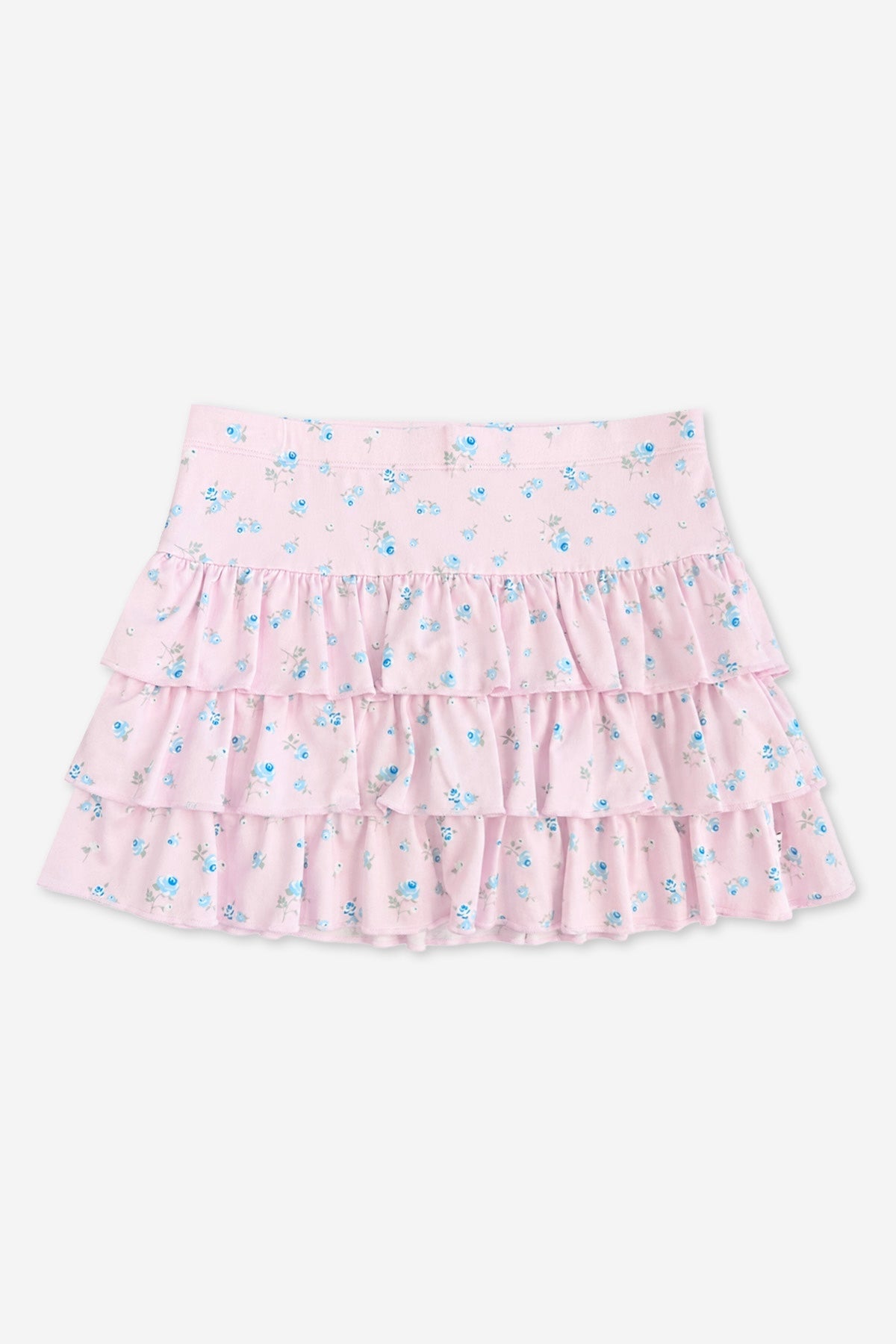 Simply Soft Triple Ruffle Skort - Light Pink Floral - NEW!