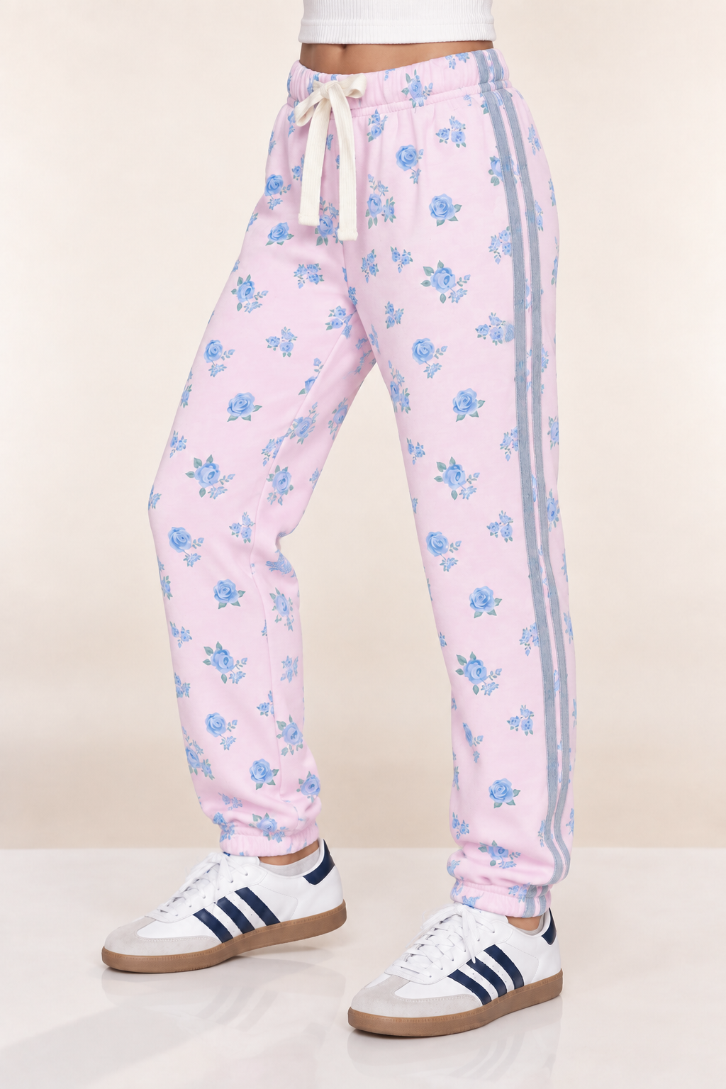Cloud Soft French Terry Sweatpant - Heather Grey Rainbow - NEW!