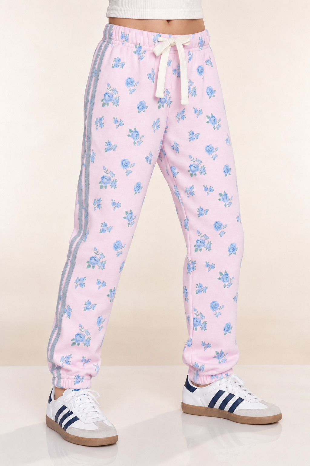 Cloud Soft French Terry Sweatpant - Heather Grey Rainbow - NEW!