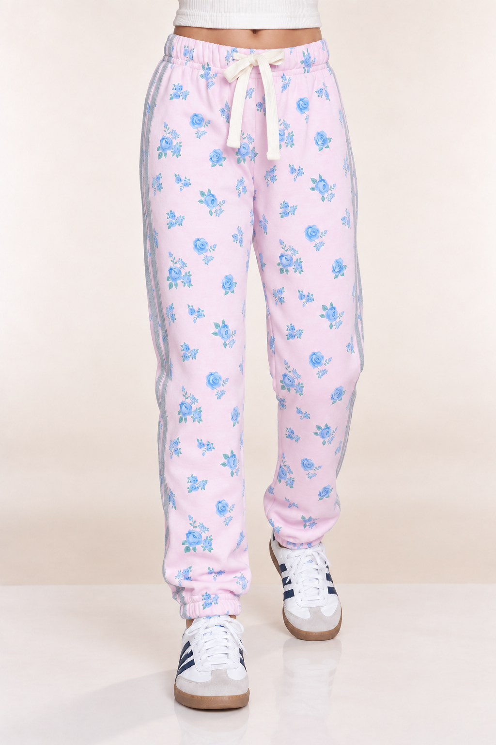 Cloud Soft French Terry Sweatpant - Heather Grey Rainbow - NEW!