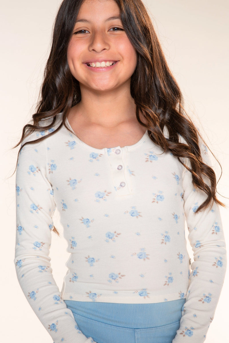 Ultra-Soft Rib Long Sleeve Fitted Henley