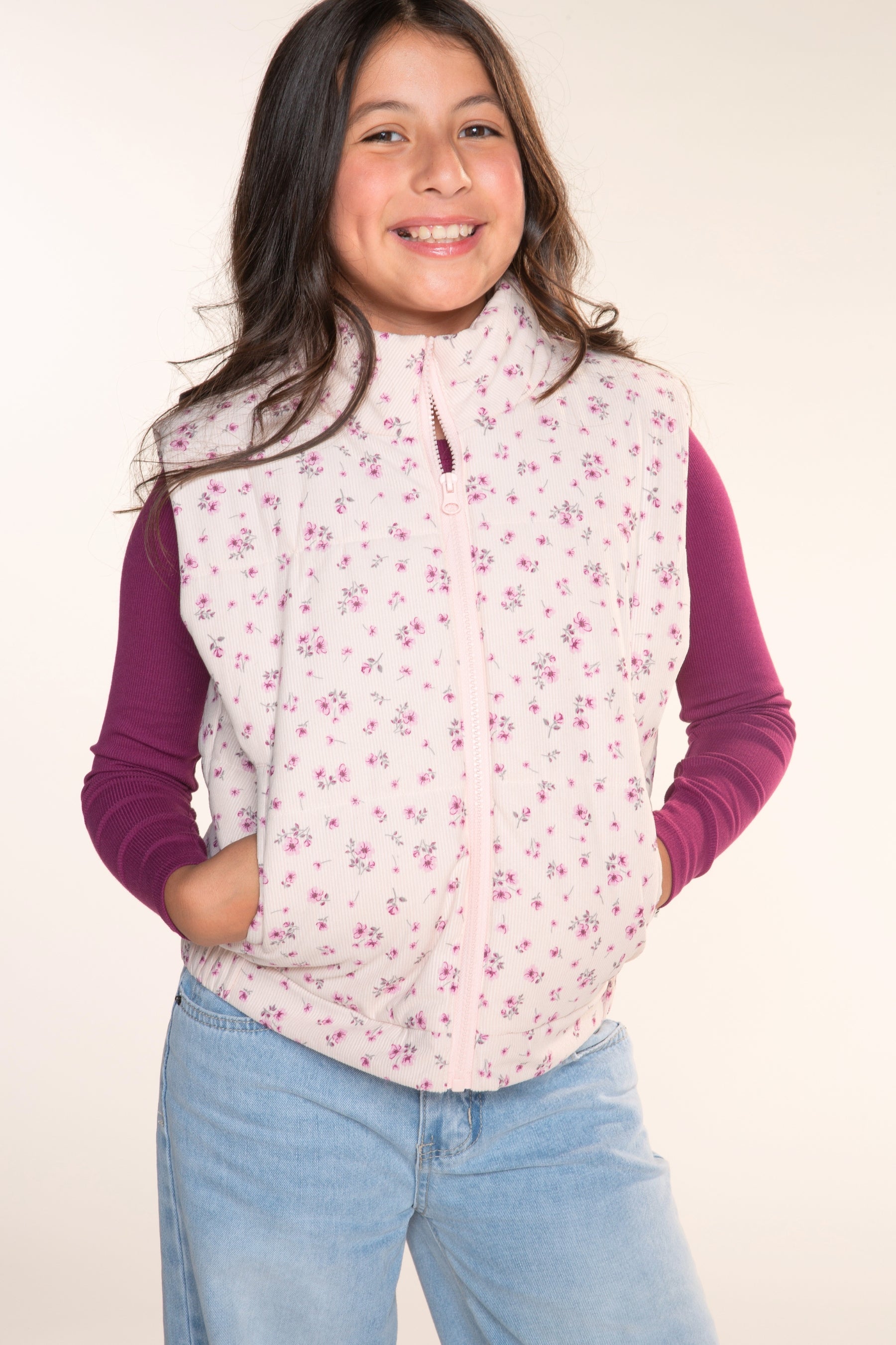 Relaxed Cuorduroy Puffer Vest