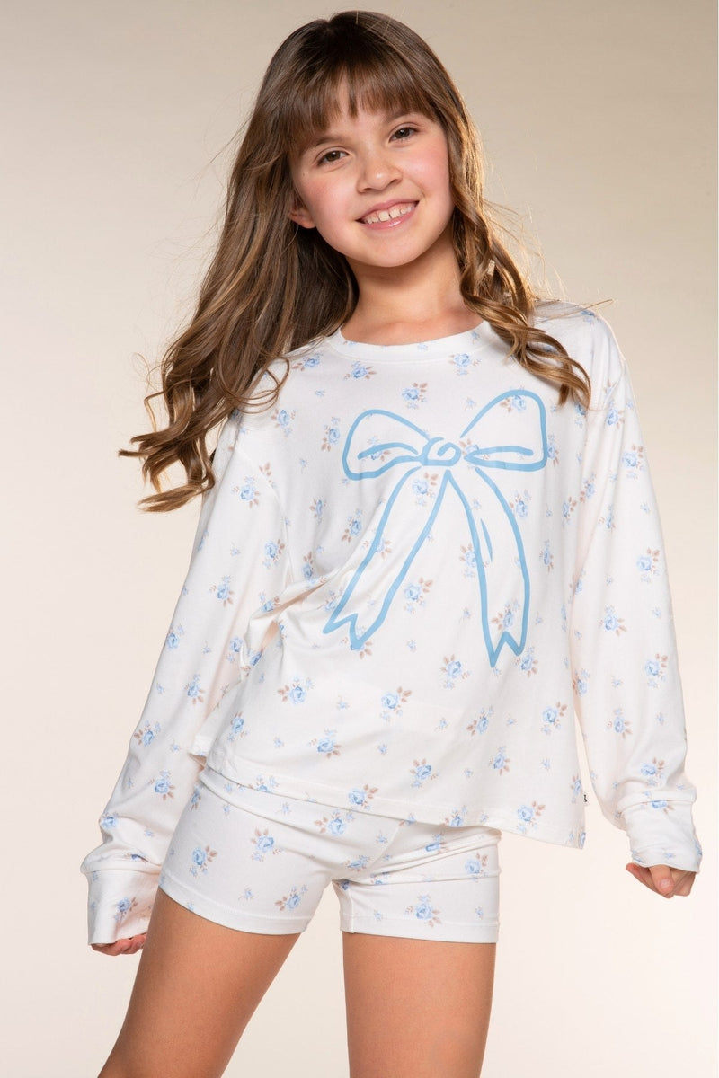 Simply Soft Long Sleeve Easy Tee & Tumble Short Lounge Set