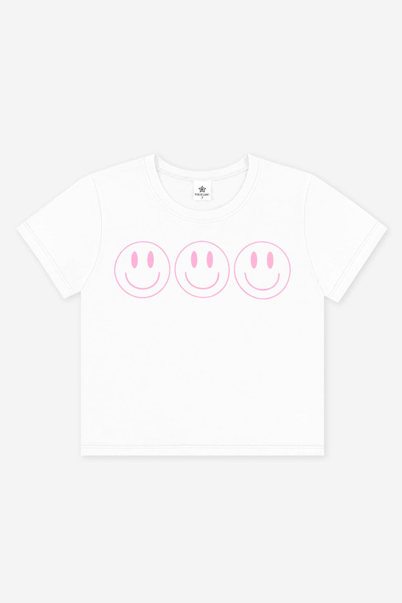 Simply Soft Easy Tee - White Pink Smile - NEW!