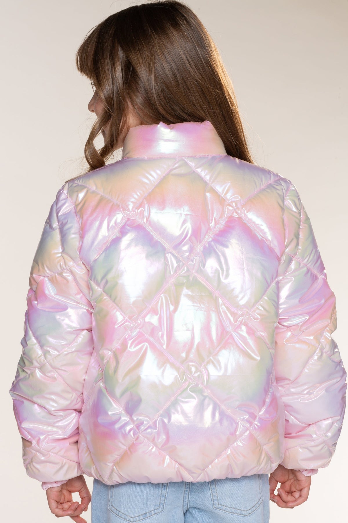 Winter Puffer Jacket - Iridescent Pink - NEW!