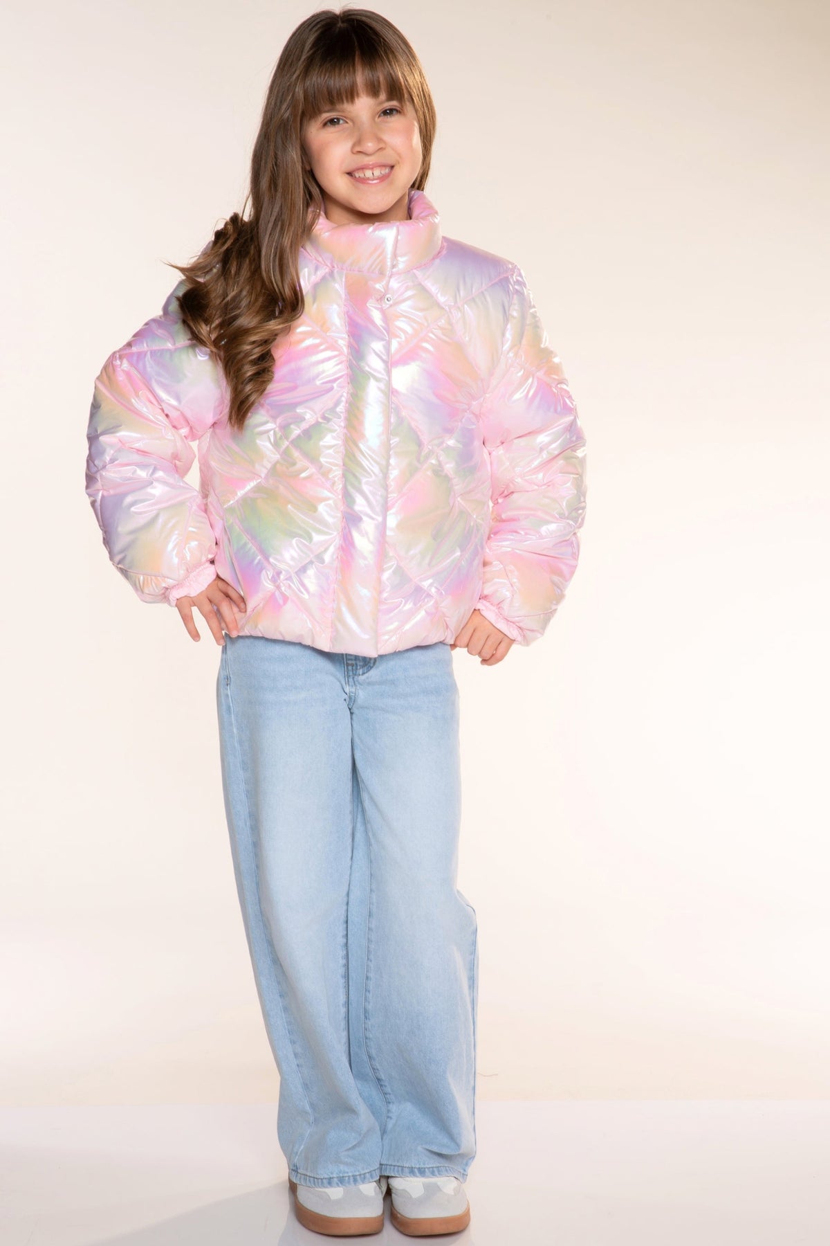 Winter Puffer Jacket - Iridescent Pink - NEW!