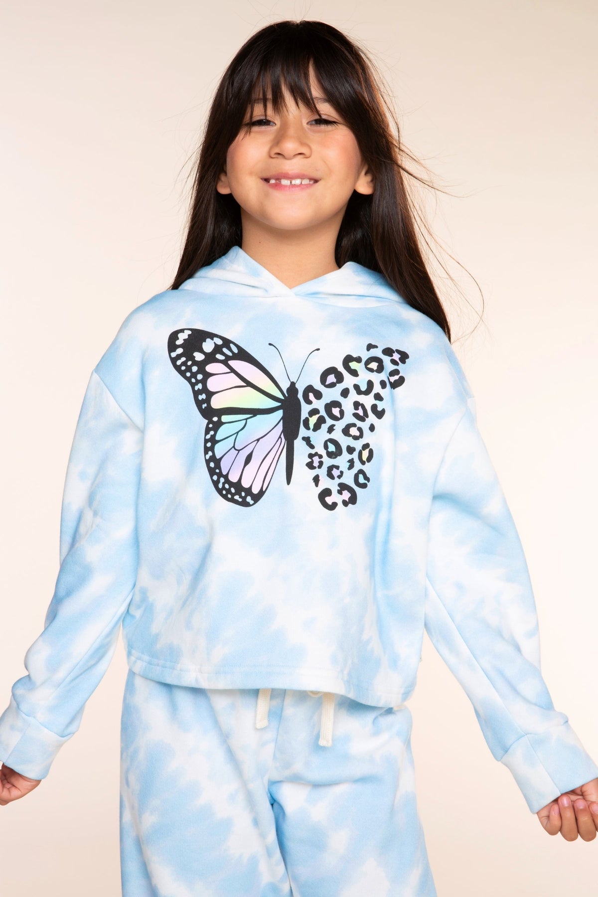 3 Pack Cloud Soft French Terry Easy Hoodie Sweatpant & Simply Soft Tee - Blue Ivory Tie Dye Rainbow Leopard Butterfly | Black - NEW!