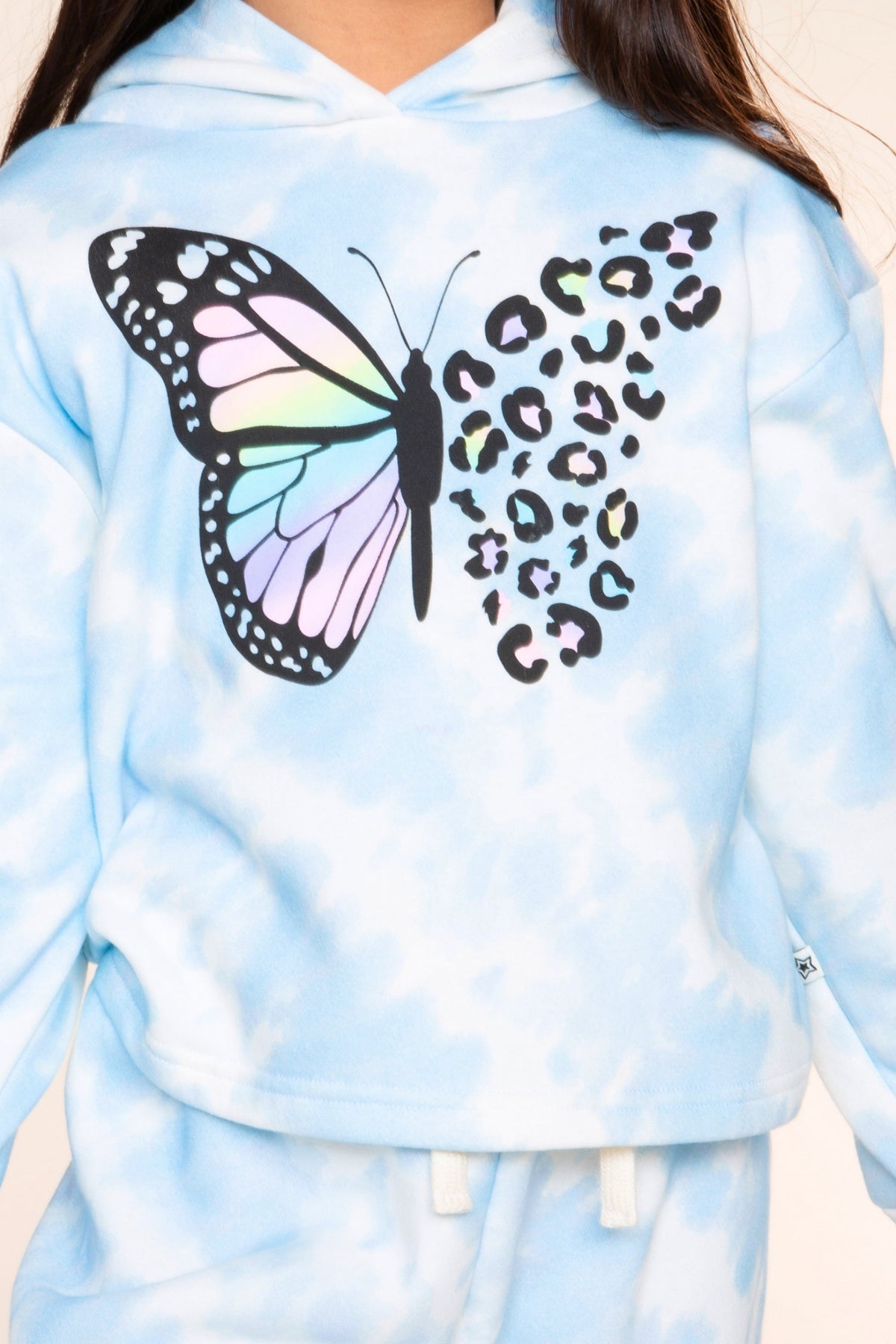 3 Pack Cloud Soft French Terry Easy Hoodie Sweatpant & Simply Soft Tee - Blue Ivory Tie Dye Rainbow Leopard Butterfly | Black - NEW!