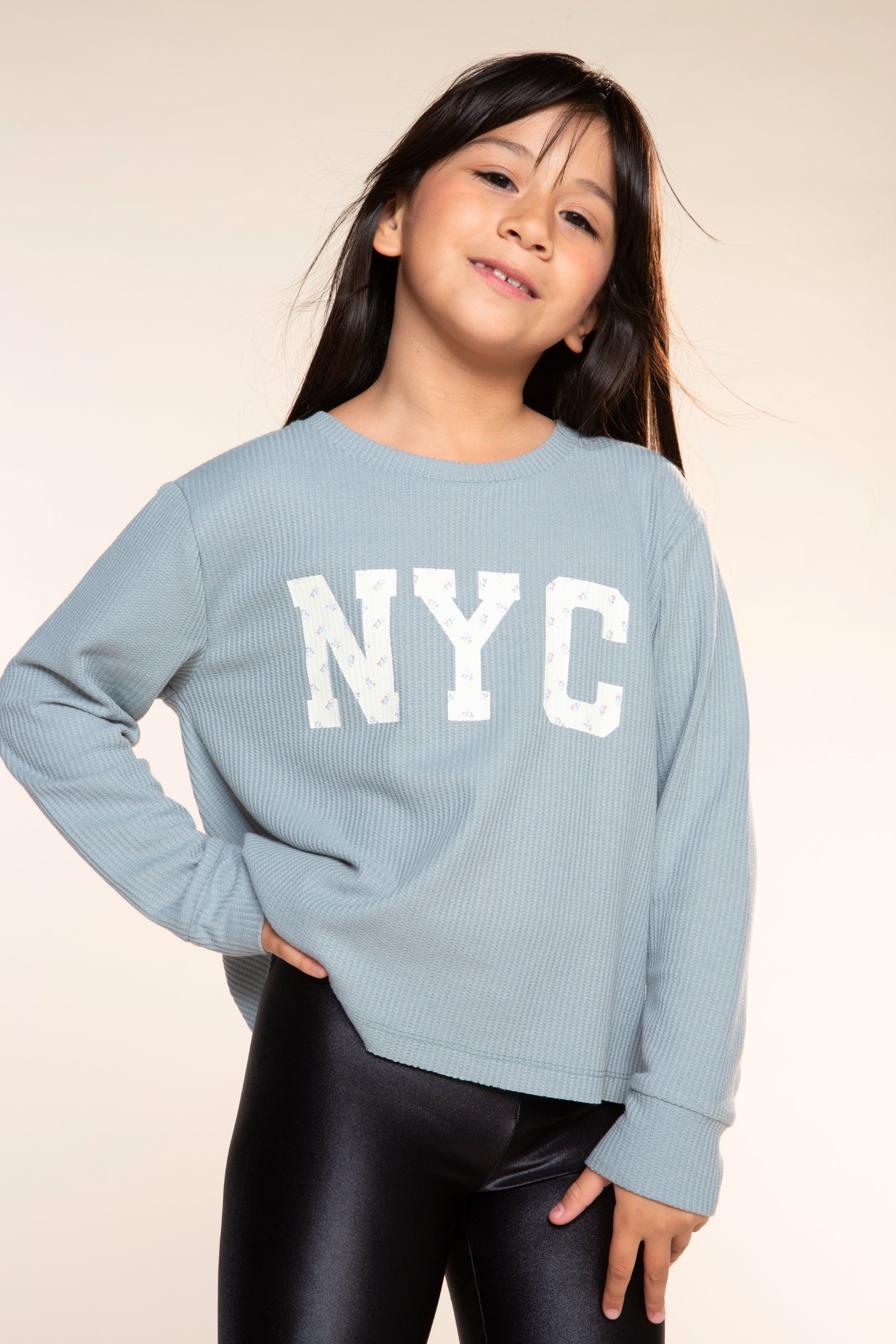 Waffle Long Sleeve Easy Tee