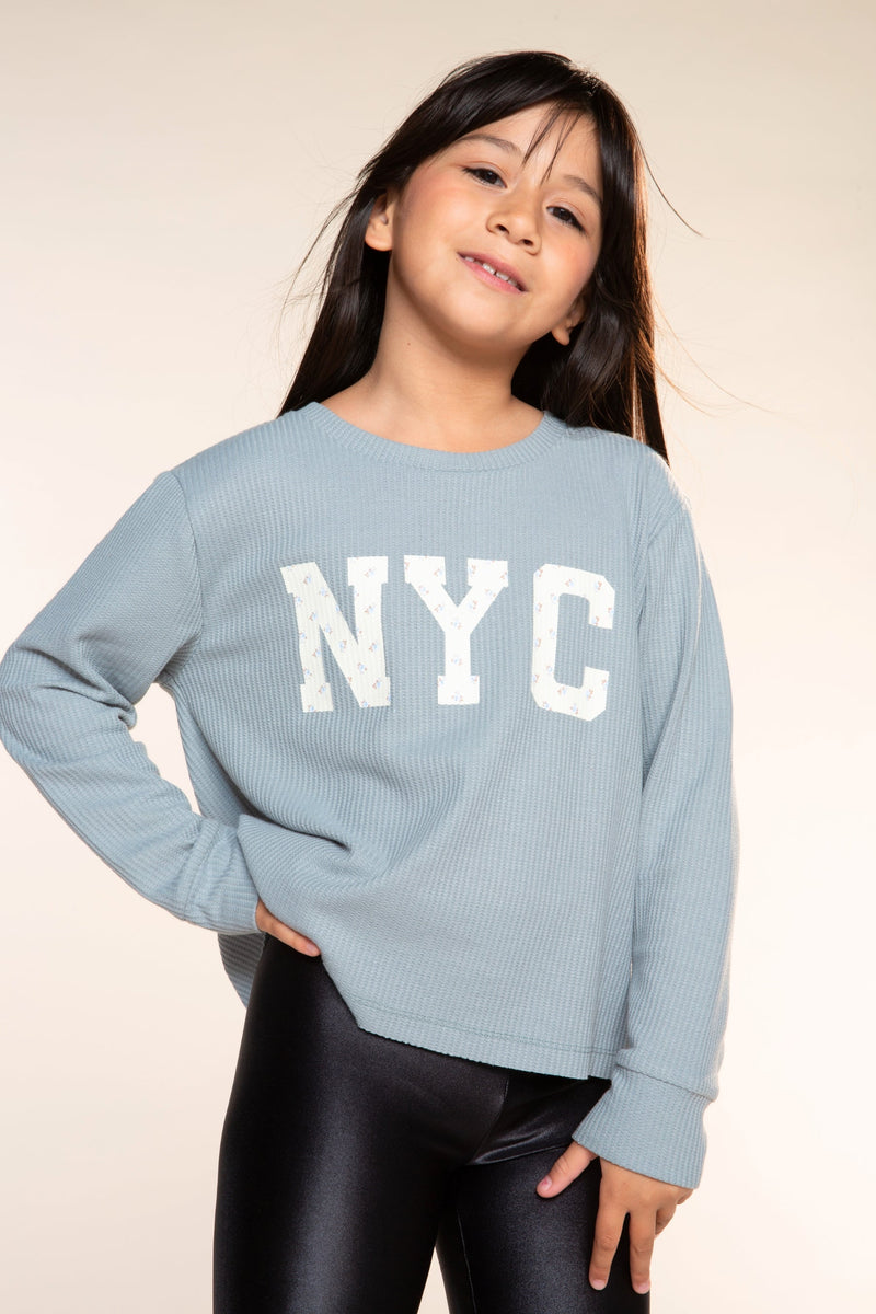 Waffle Long Sleeve Easy Tee