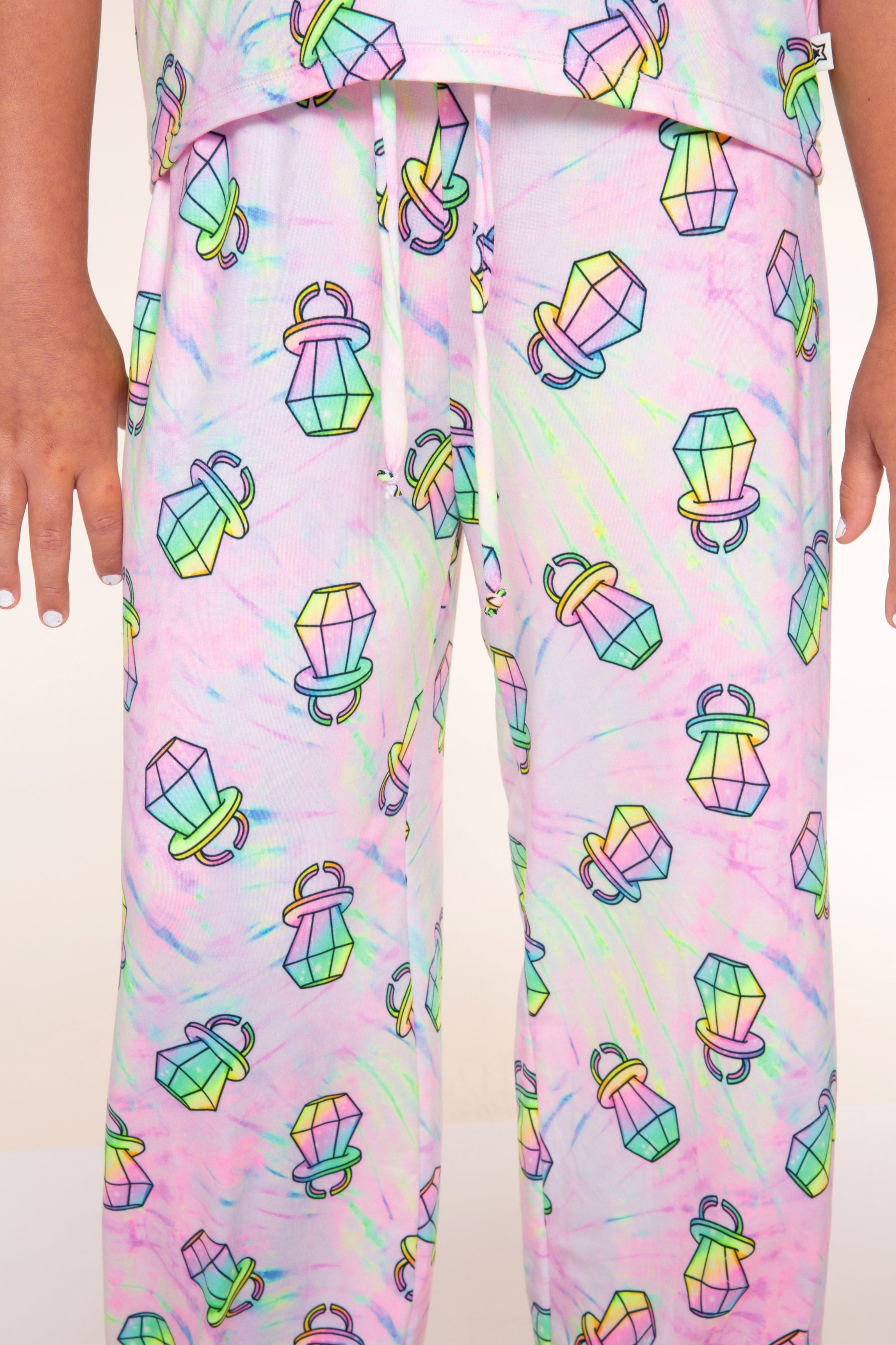 Simply Soft Easy Tee & Karate Pant - Rainbow Tie Dye Ring Pop - NEW!