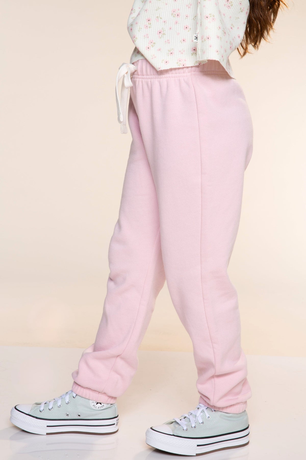 Butter French Terry Sweatpant - Powder Pink - NEW!