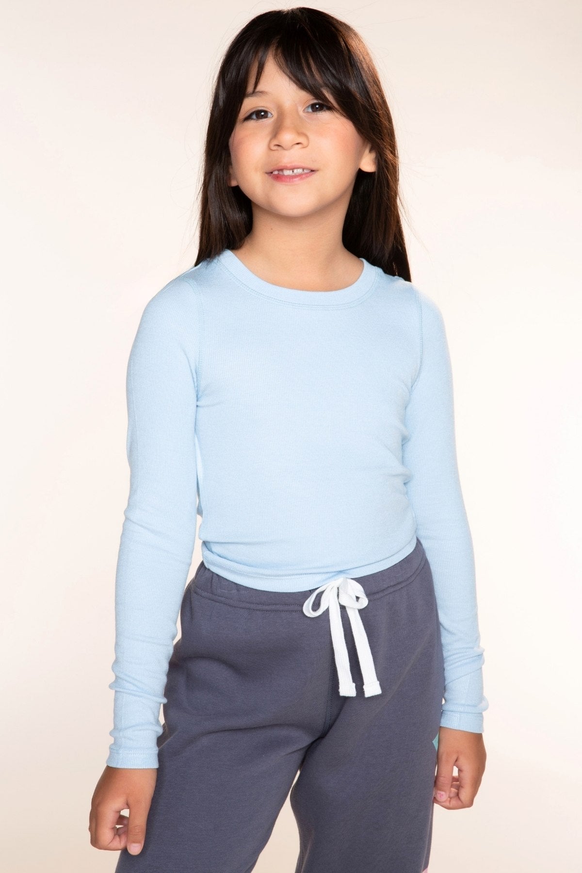 Ultra-Soft Ribbed Long Sleeve Fitted Tee