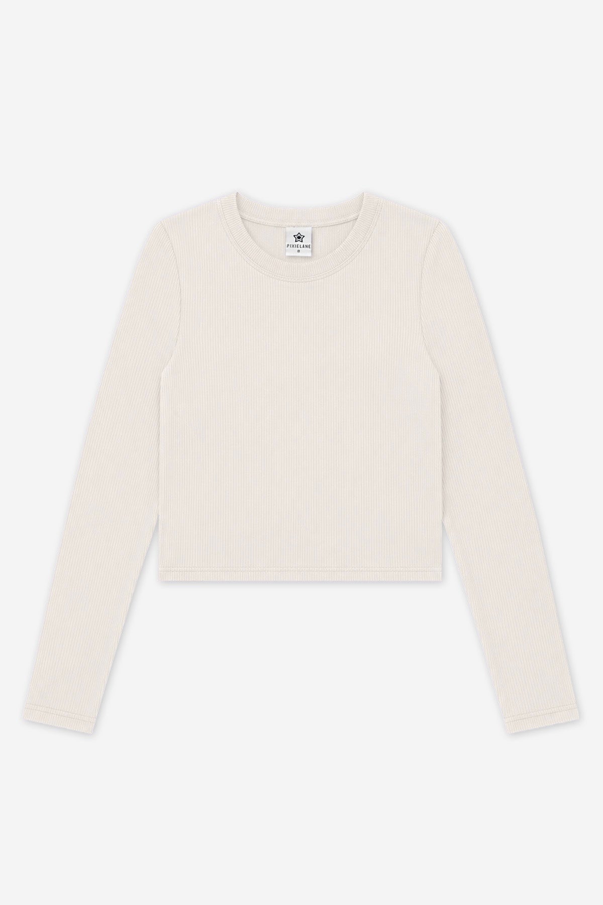 Ultra-Soft Ribbed Long Sleeve Fitted Tee - Powder Pink - NEW!