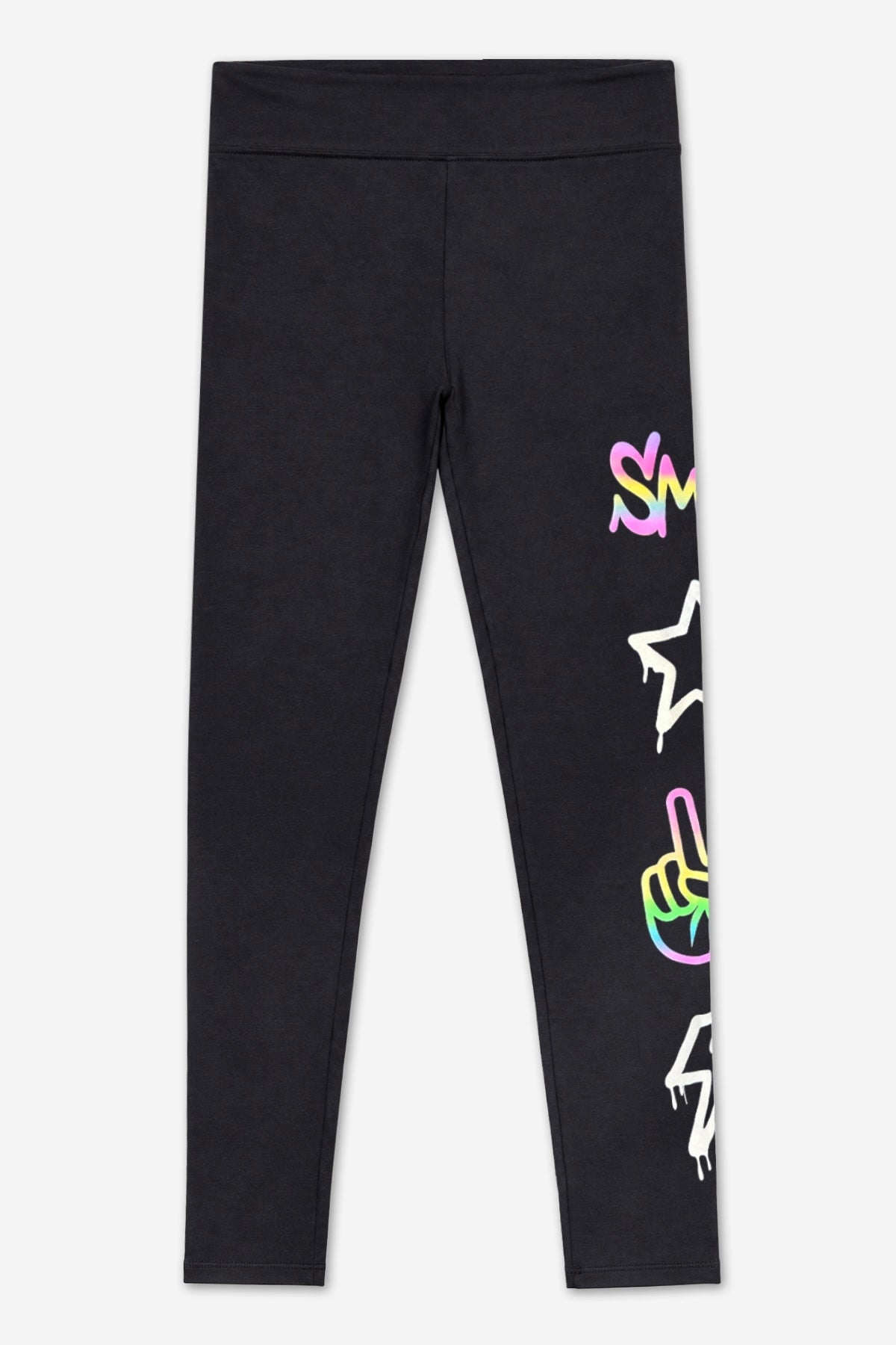 Simply Soft Luxe Mid-Rise Long Legging - Black Rainbow Smile Icons - NEW!