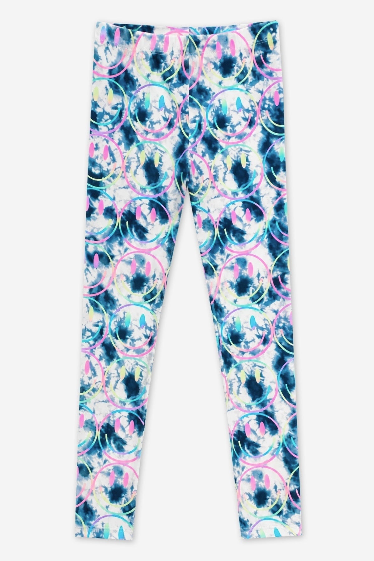 Simply Soft Long Legging. - Black Ivory Tie Dye Rainbow Smile - NEW!