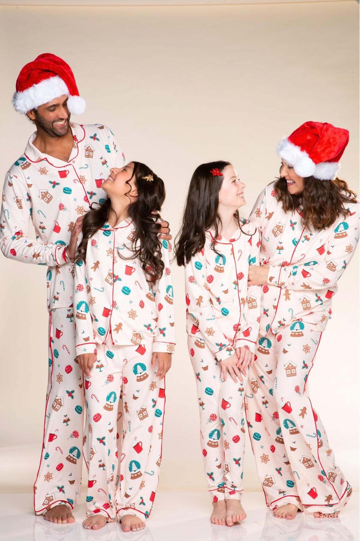 Women's Long Sleeve Simply Soft Button Down Top & Karate Pant - Ice Blue Hanukkah - NEW!