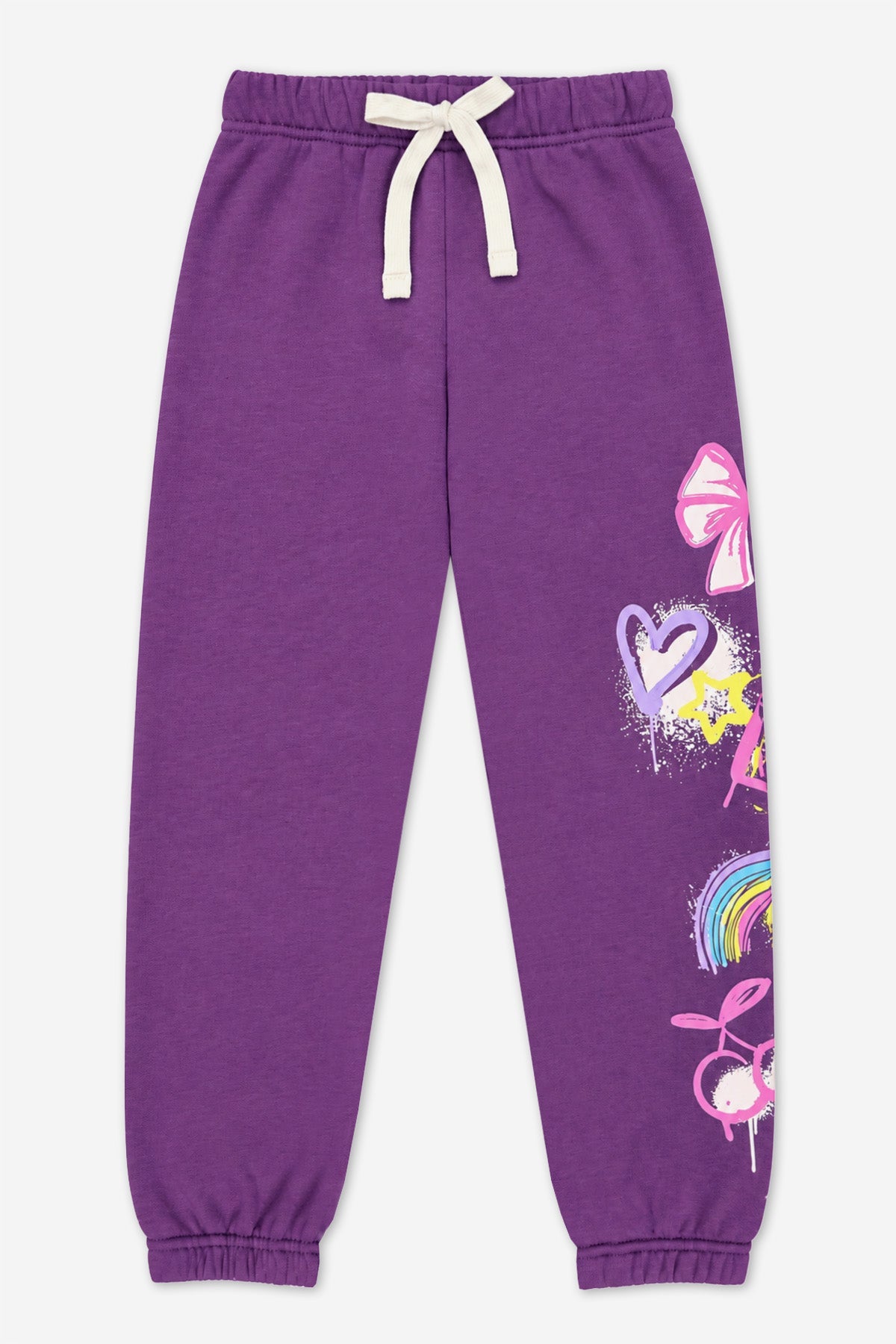 Butter French Terry Sweatpant - Dk Purple Rainbow Graffiti - NEW!