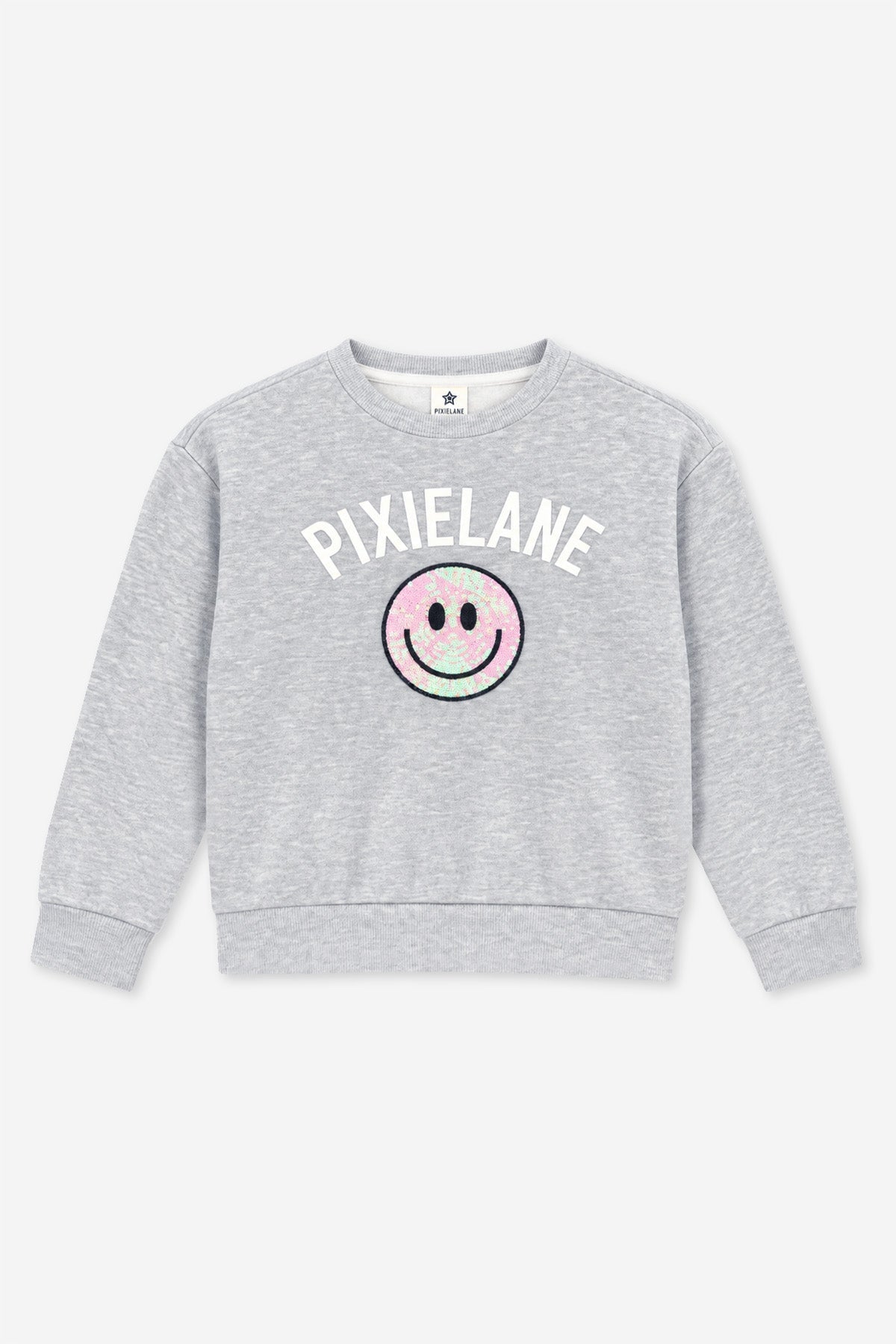 Cloud Soft French Terry Heavyweight Long Sleeve Crew Sweatshirt - Lilac PixieLane Sequin Bow - NEW!