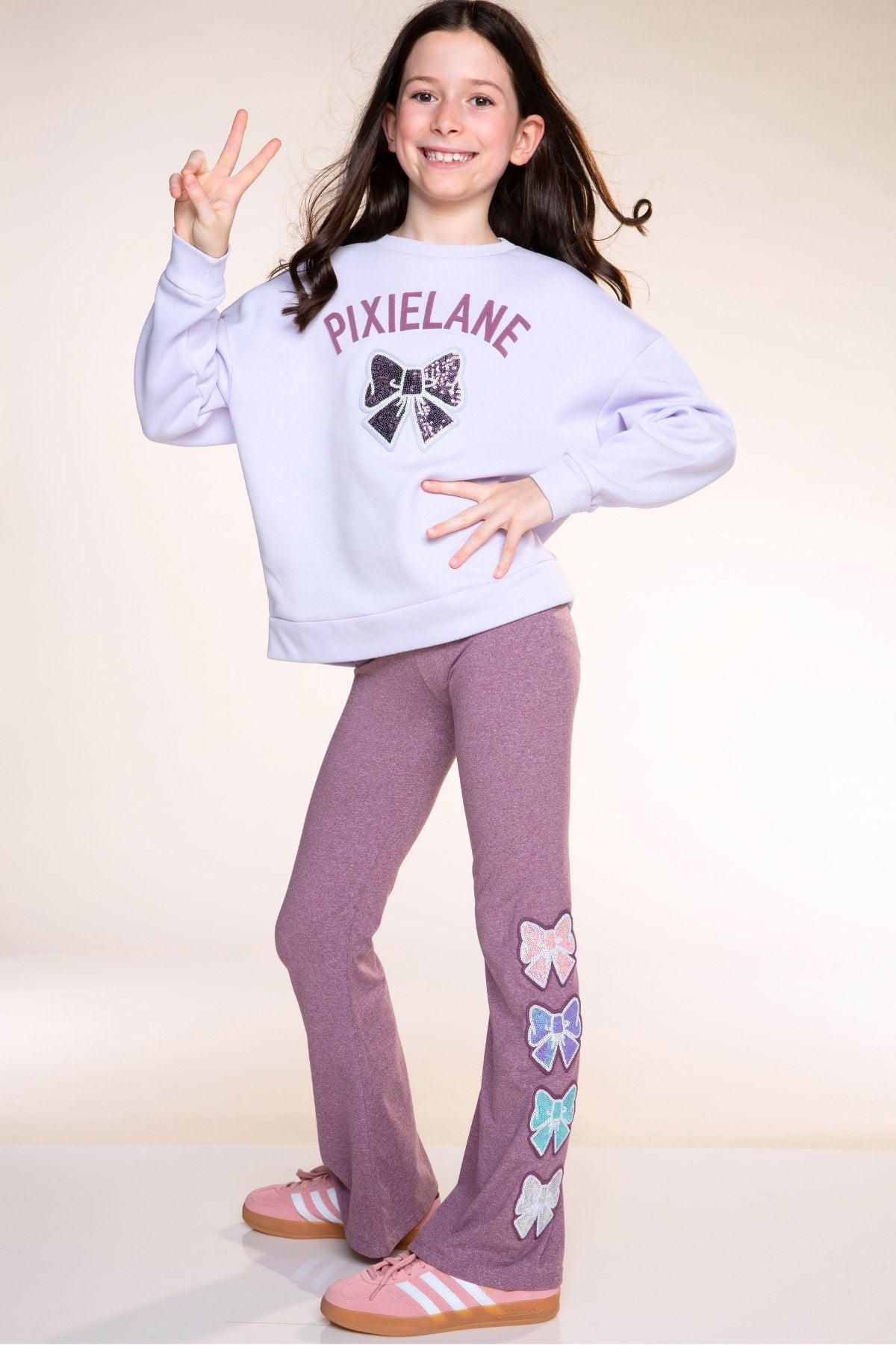 Simply Soft Luxe Flare Legging - Steel Rainbow Stars - NEW!