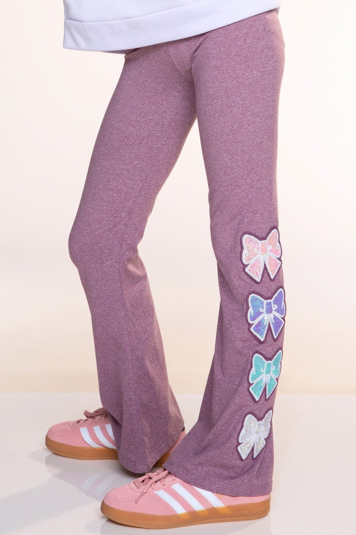 Simply Soft Luxe Flare Legging - Steel Rainbow Stars - NEW!