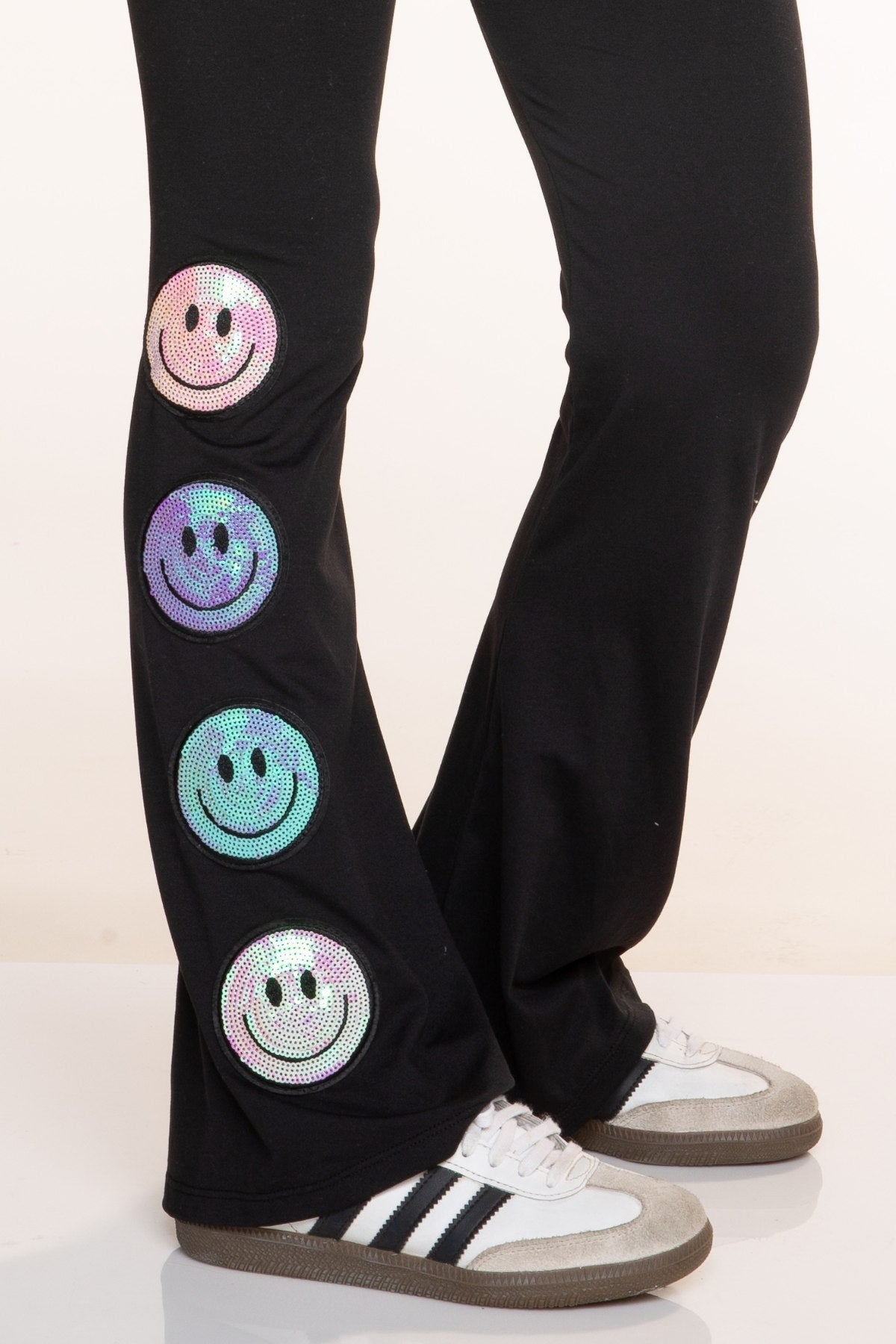 Simply Soft Luxe Flare Legging - Steel Rainbow Stars - NEW!