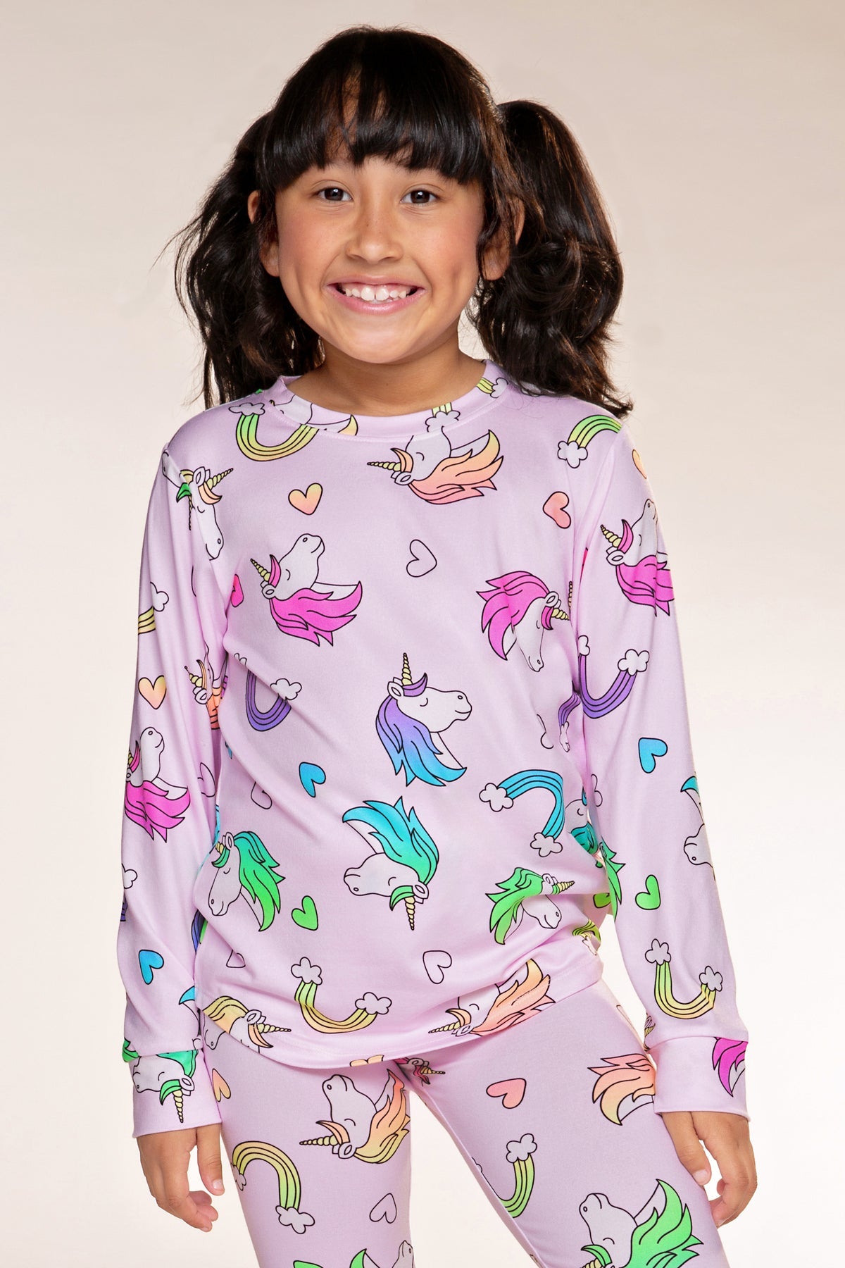 Simply Soft Long Sleeve Tee & Slim Lounge Pant - Pink Rainbow Unicorn - NEW!