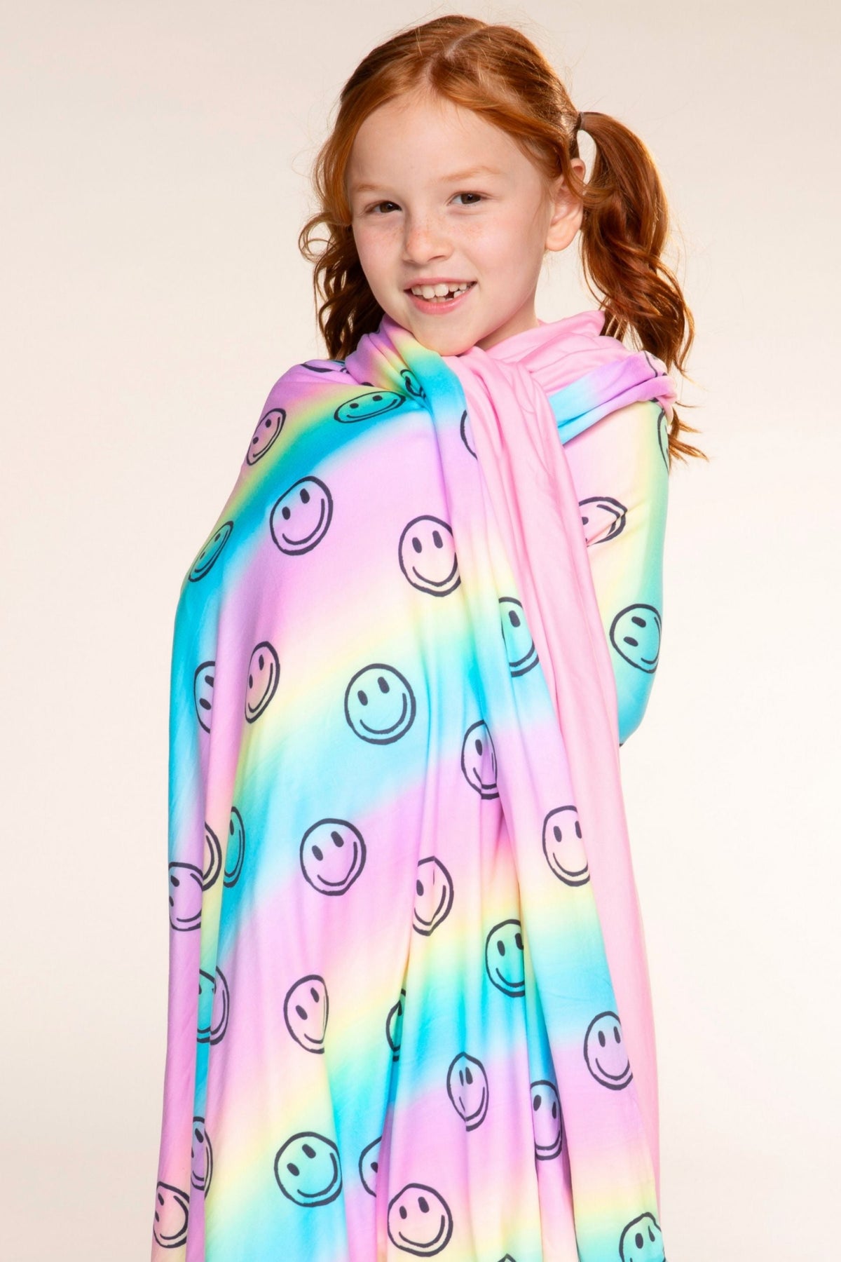 Simply Soft Reversible Blanket - Neon Hot Pink Rainbow Gummy Bear - NEW!
