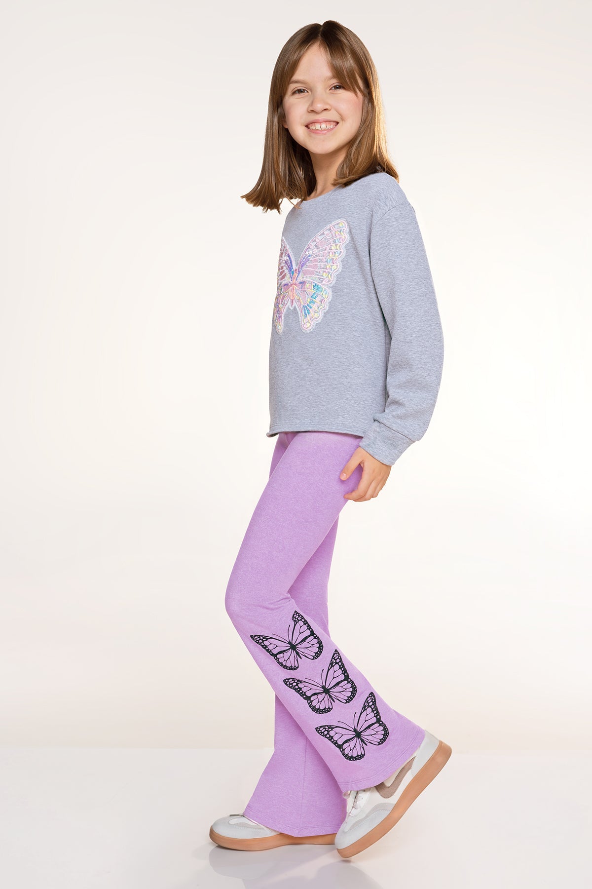 Simply Soft Luxe Flare Legging - Black Pastel Rainbow Sketch Emoji - NEW!