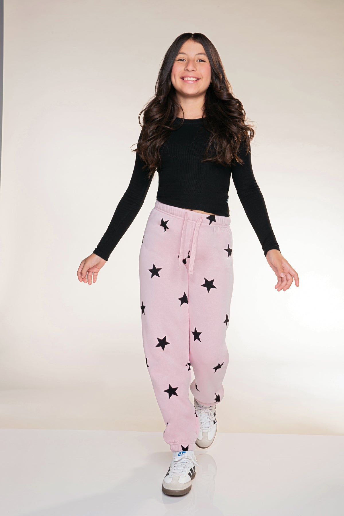 Cloud Soft French Terry Sweatpant - Vintage Rose Stars - NEW!