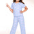 Light Blue Pink Bow - NEW!
