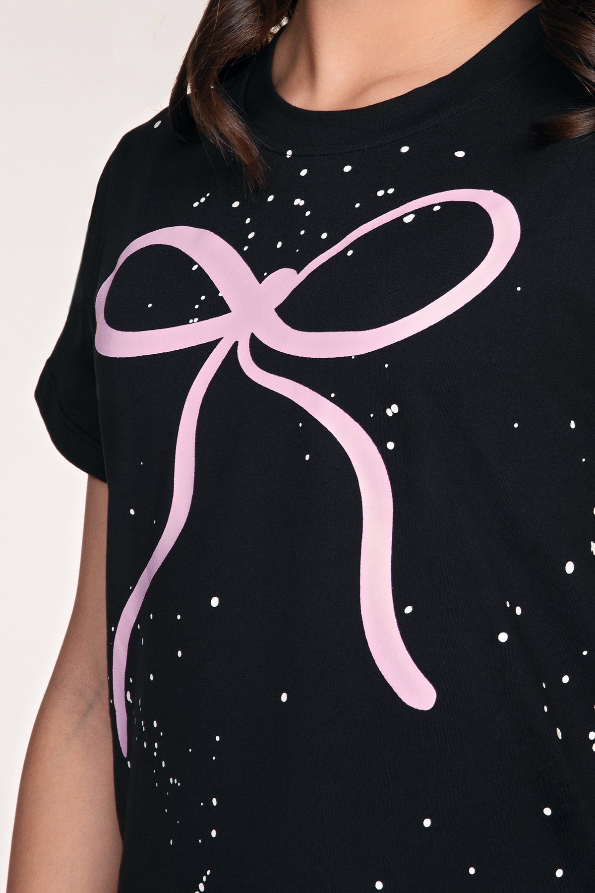 Simply Soft Easy Tee - Pink Black Graffiti Icons - NEW!