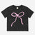 Black Pink Bow Splatter - NEW!