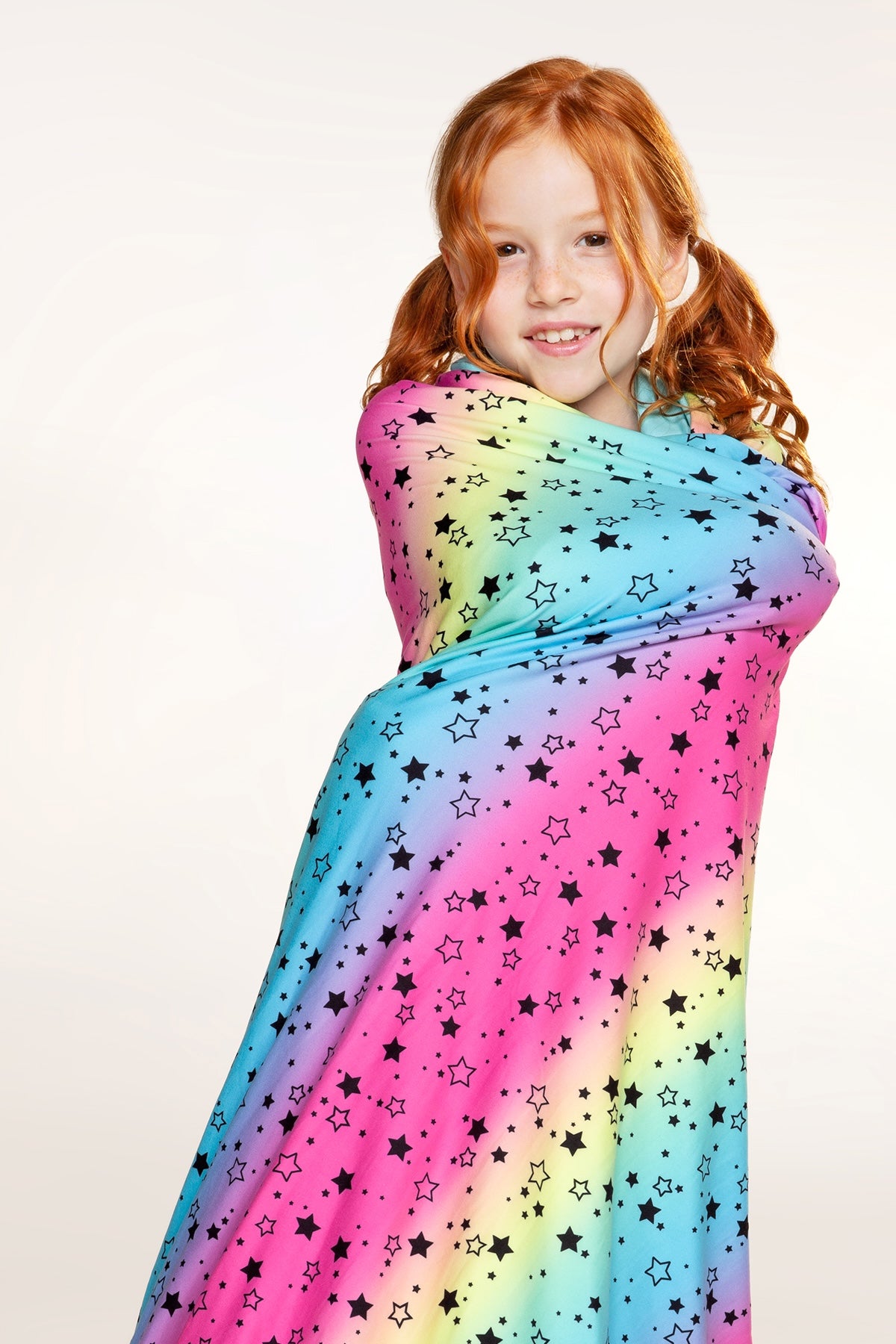 Gift Set - Simply Soft Easy Tee & Karate Pant & Cozy Blanket - Rainbow Bright Stars - Rainbow Bright Stars - NEW!