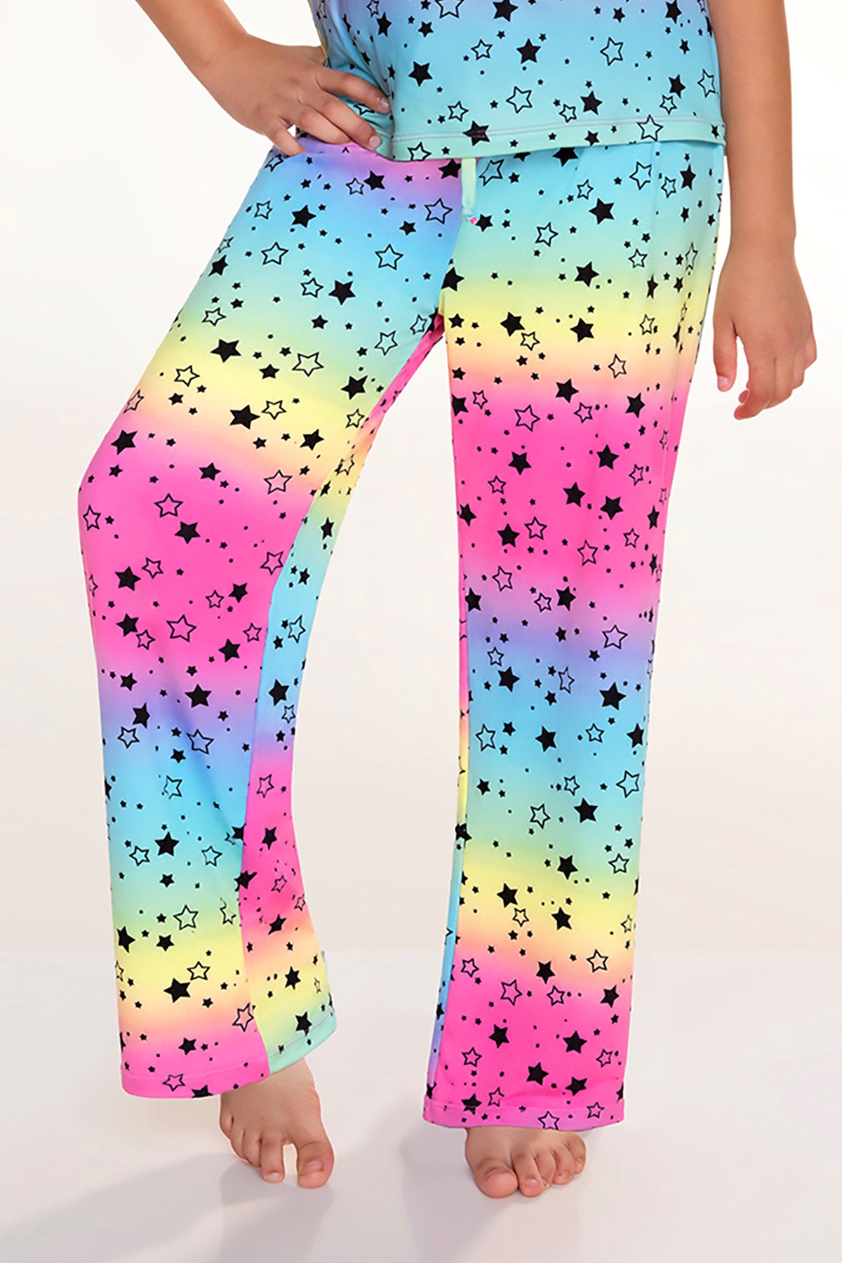 Gift Set - Simply Soft Easy Tee & Karate Pant & Cozy Blanket - Rainbow Bright Stars - Rainbow Bright Stars - NEW!