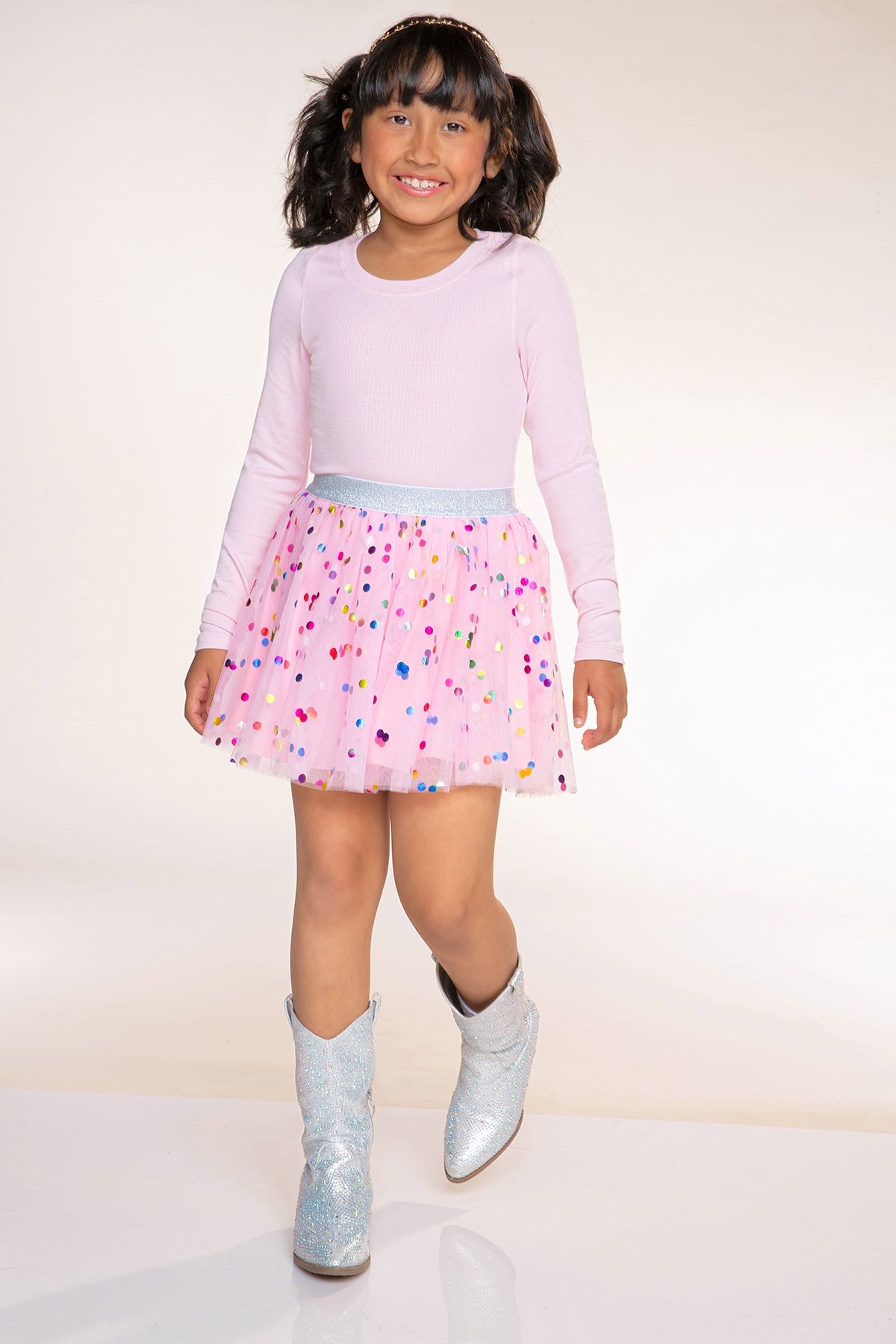 Tulle Party Skirt - Lavender Foil Stars - NEW!