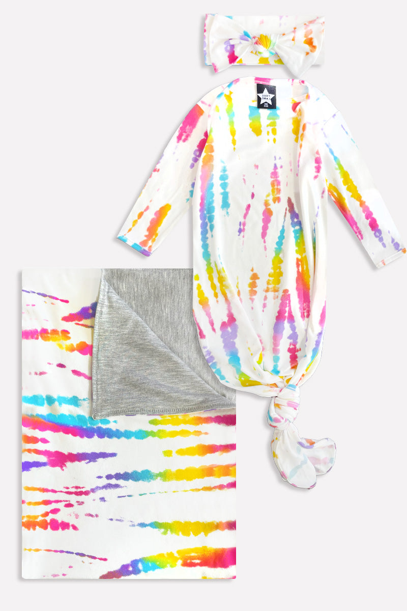 Simply Soft Baby Bundle - White Rainbow Batik