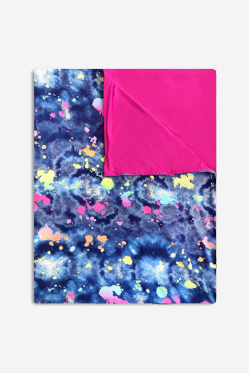 Blanket - Denim Neon Splatter