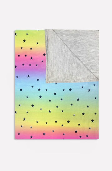 Blanket - Rainbow Black Stars
