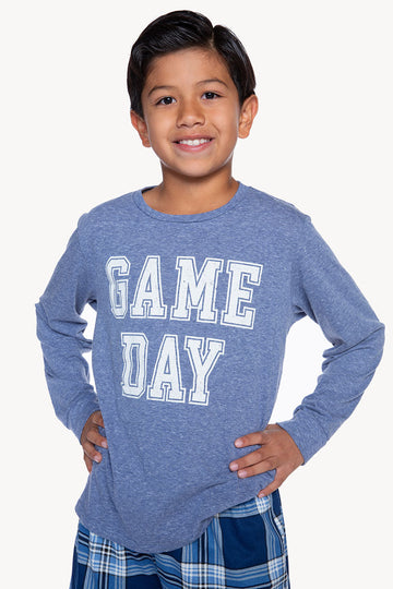 Long Sleeve Tee - Navy Game Day