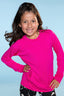 Modal Long Sleeve Pocket Tee - Hot Pink