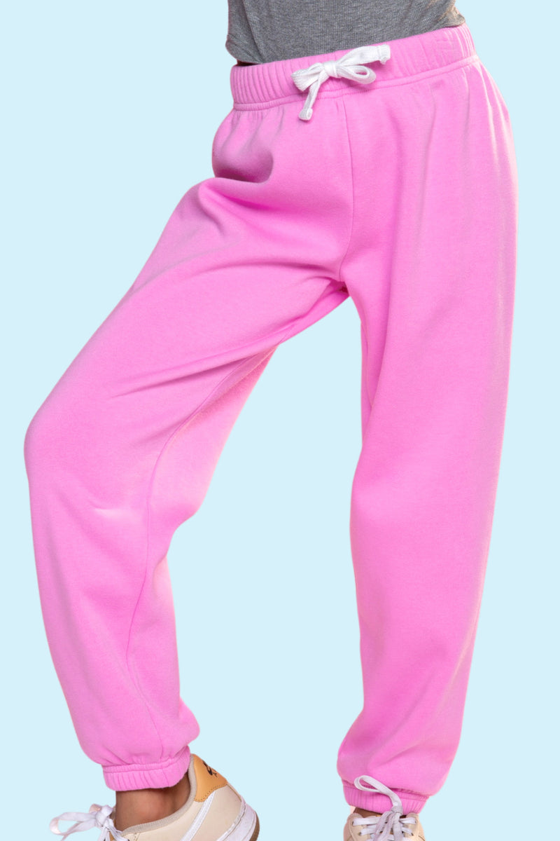 French Terry Luxe Sweatpant - Bubble Pink