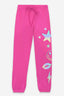 French Terry Cozy Sweatpant - Bright Fuchsia Mixed Elements