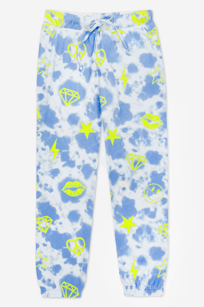 French terry tie dye sweatpants hotsell