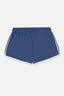 French Terry Dolphin Short - Denim White Piping