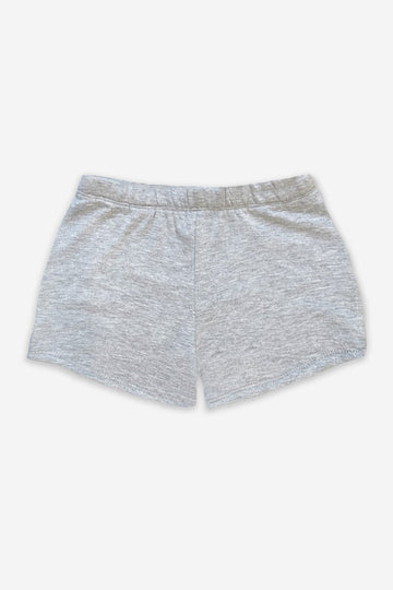 French Terry Dolphin Short - Heather Grey