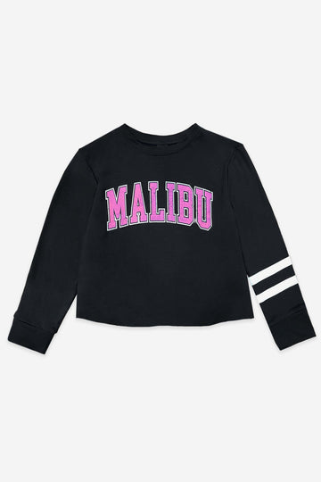 French Terry Easy Crew Sweatshirt - Black Malibu